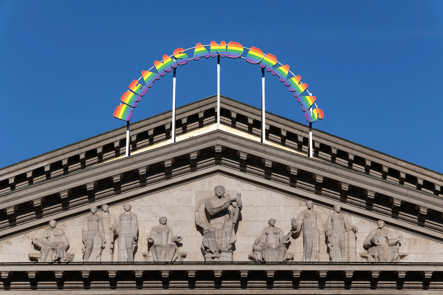 Installation view, Ugo Rondinone, Dreams and Dramas, Bayerische Staatsoper, Munich, 2025
