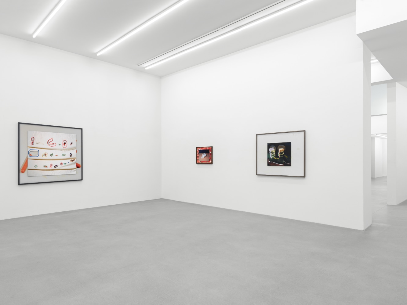 installation view of Lucas Blalock