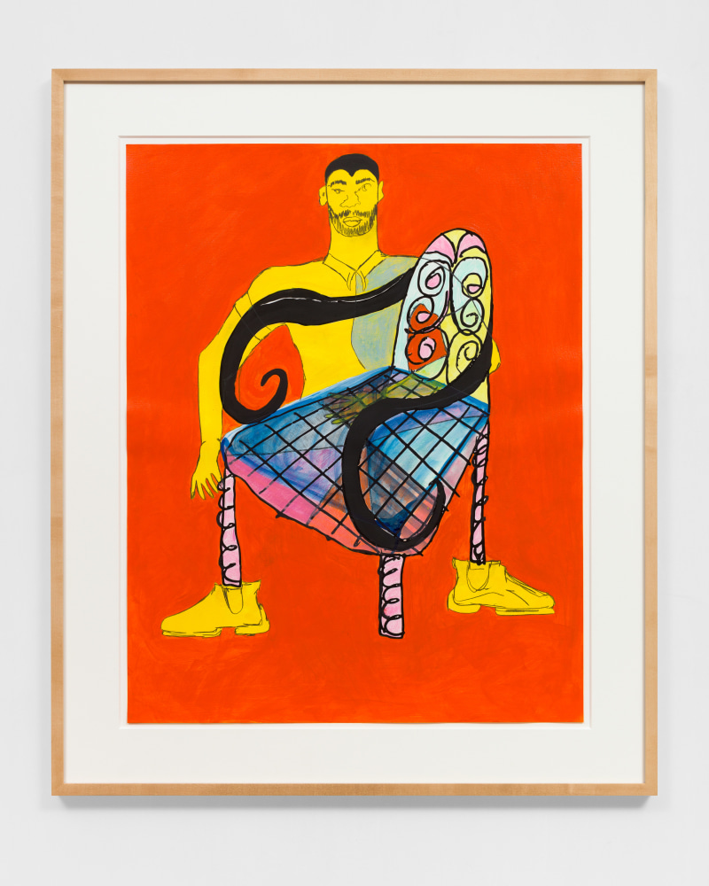 Yellow Man on Wide Base Lounge #3

2021

Colored pencil, acrylic paint, gouache, charcoal, graphite on archival inkjet print

Unique

Sheet 91.5 x 72.5 cm / 36 x 28 1/2 in

Frame 114.5 x 95.5 cm / 45 x 37 1/2 in

SELF 50160