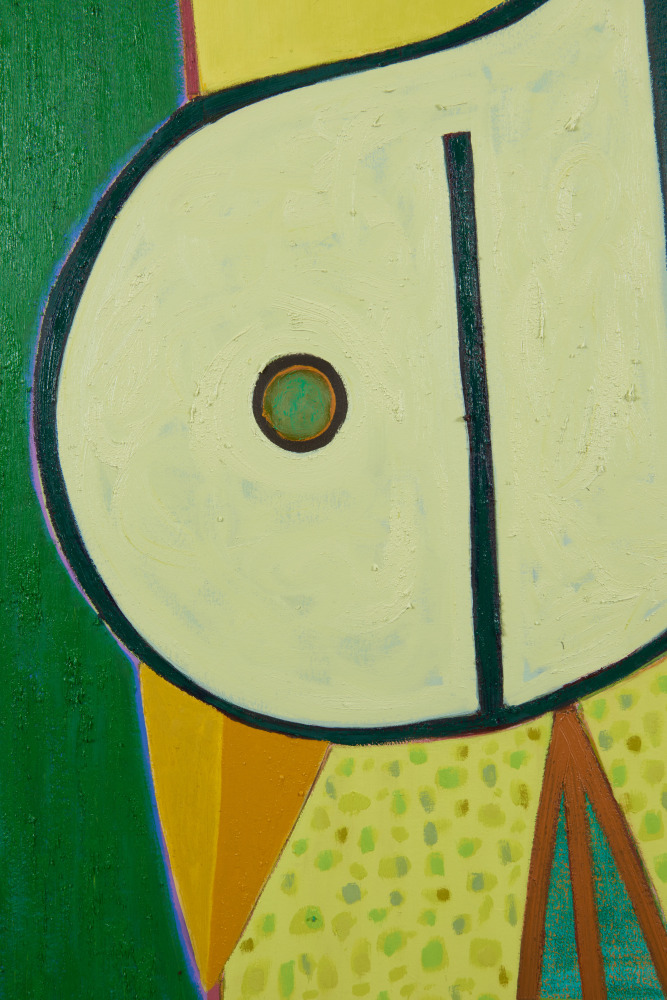 Detail of painting by Austin Eddy