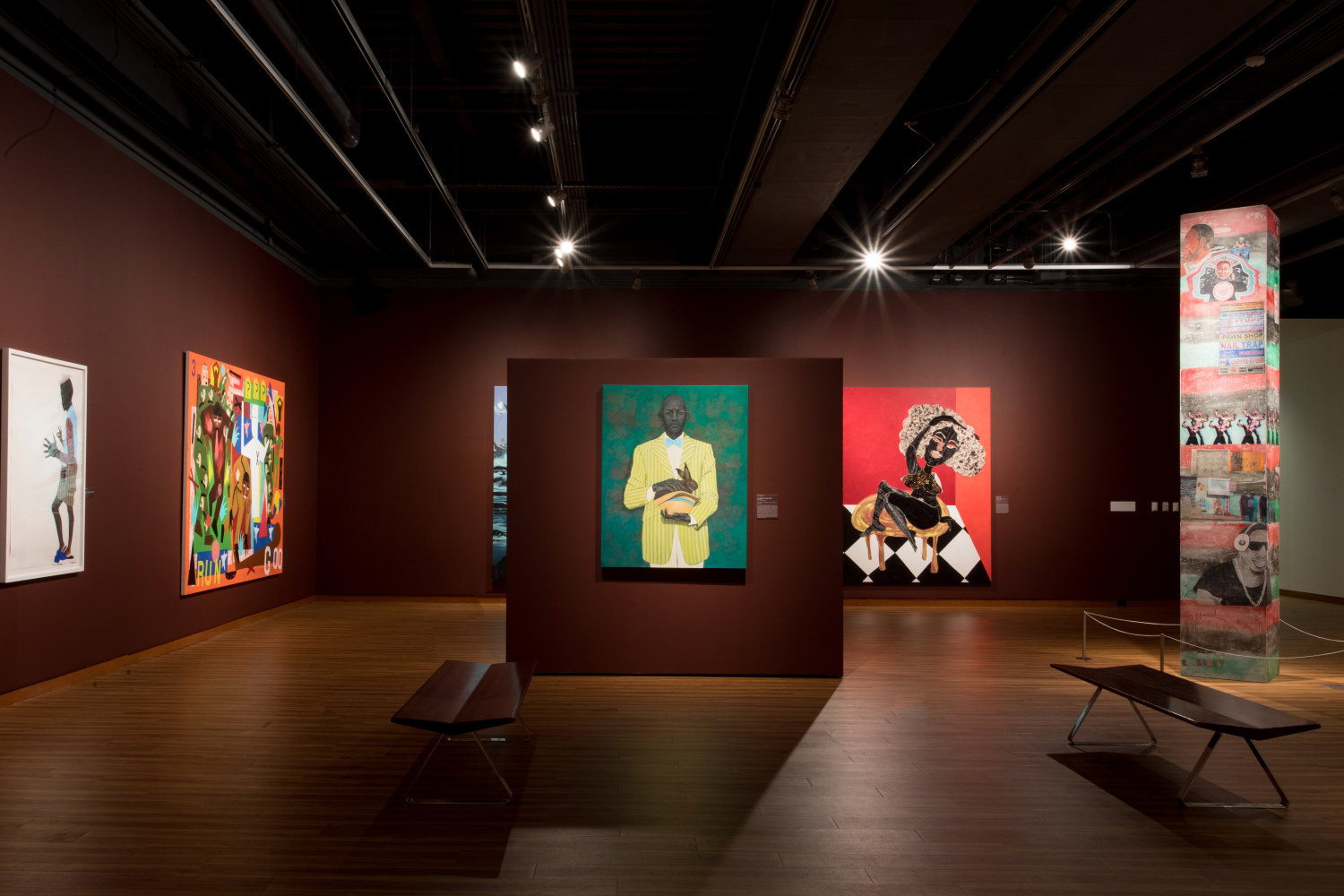 Installation view, Tschabalala Self,&amp;nbsp;A Superlative Palette: Contemporary Black Women Artists,&amp;nbsp;Harvey B. Gantt Center for African-American Arts, Charlotte, 2024