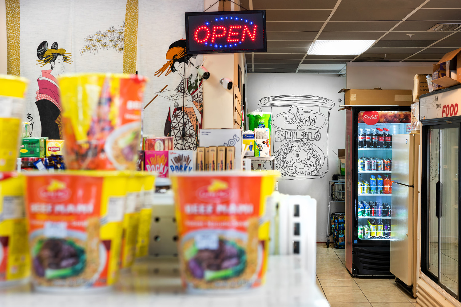 Installation view of works by Tschabalala Self