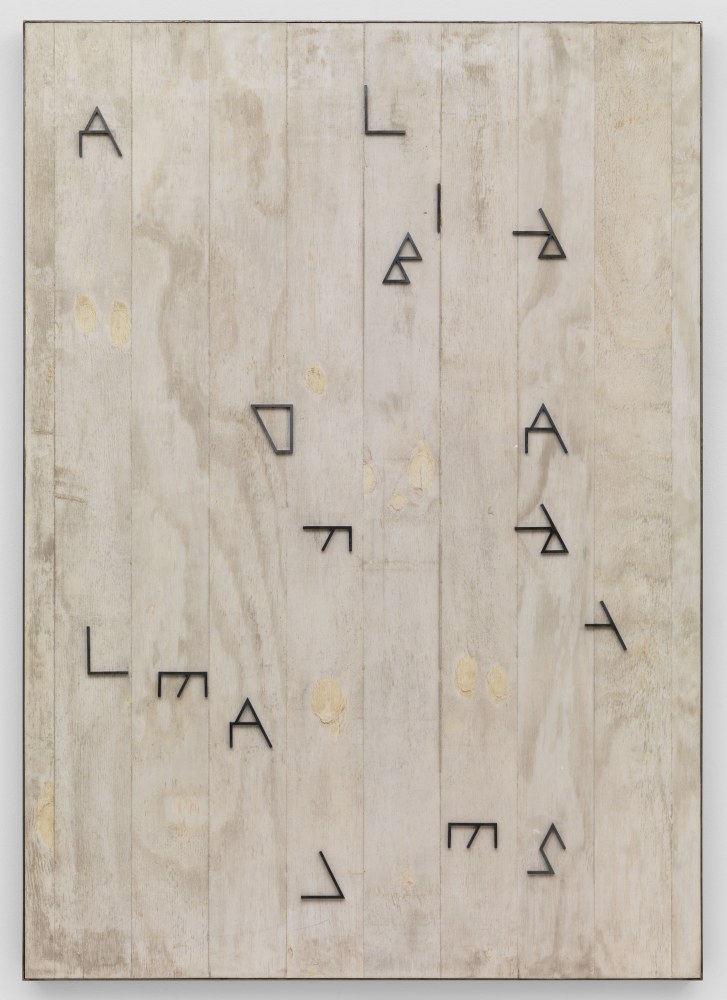 Wall hanging sculpture by Martin Boyce