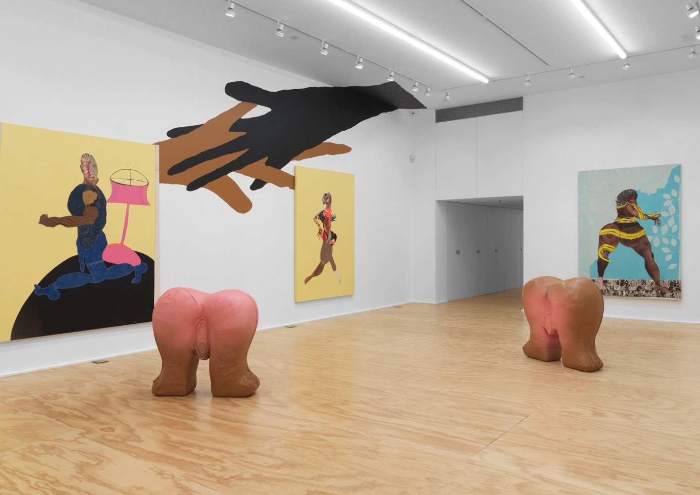 Exhibition View, Tschabalala Self, Cotton Mouth, Eva Presenhuber, New York, 2020 install 8