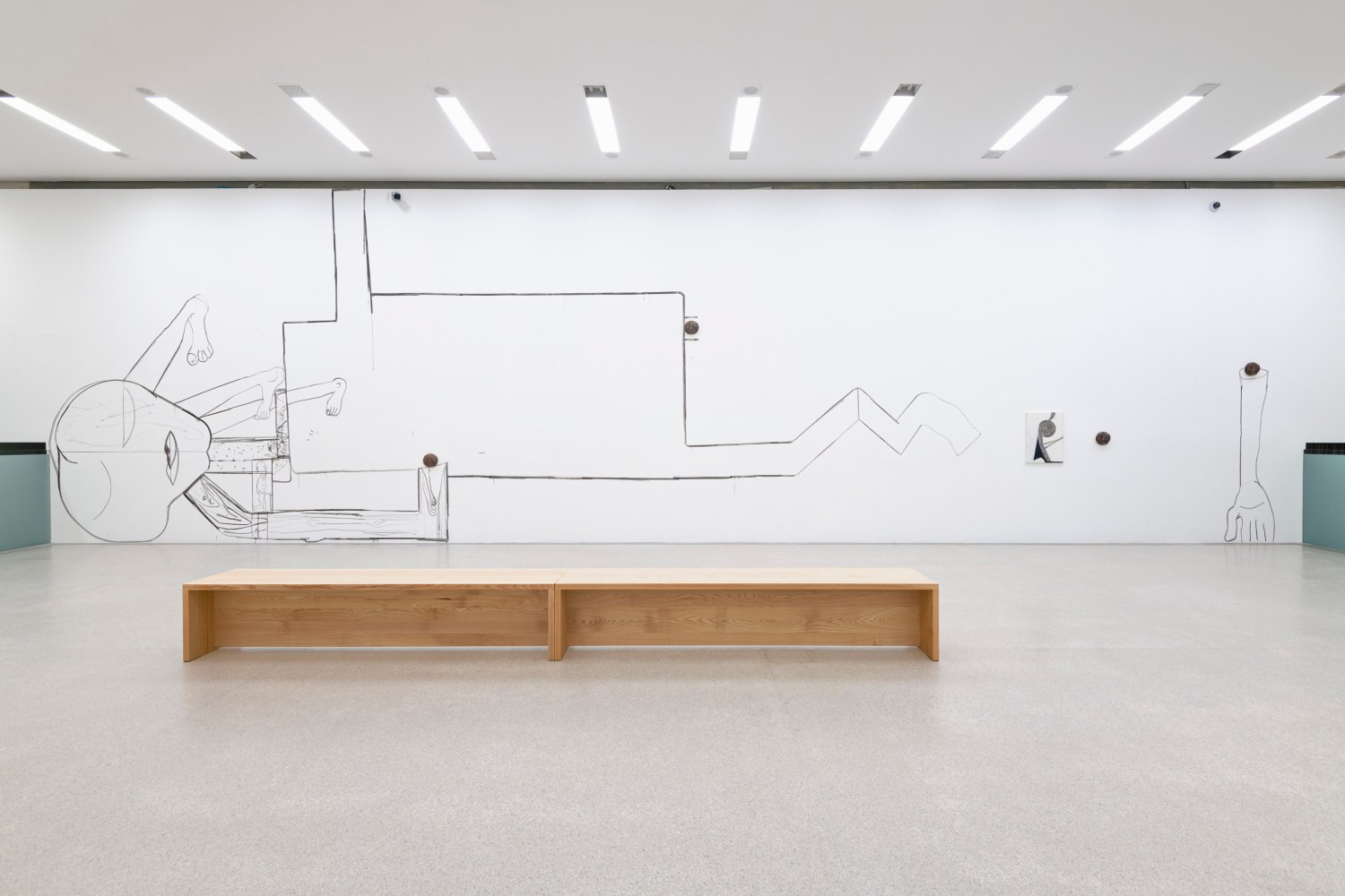 Installation view, Tobias Pils, Shh, mumok, Vienna, 2025