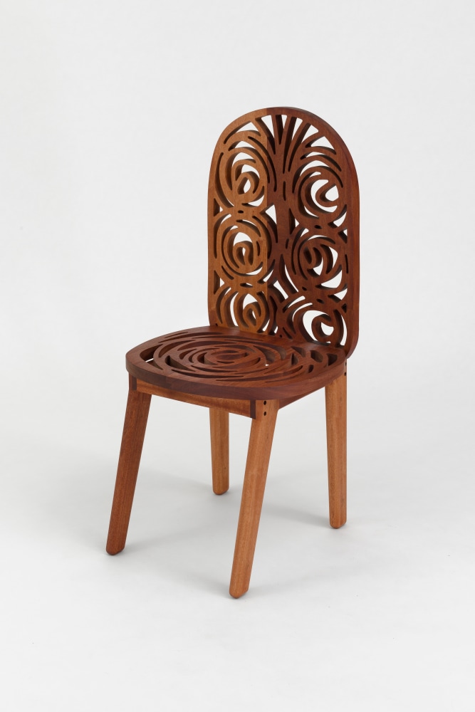 Spiral Wooden Chair

2024

Oil on African Mahogany

Open edition

110.5 x 53 x 49.5 cm / 43 1/2 x 20 7/8 x 19 1/2 in

&amp;copy; Tschabalala Self