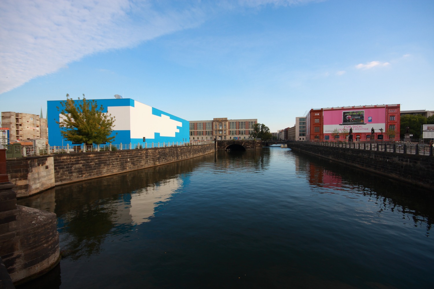 Installation view of wall work by Gerwald Rockenschaub