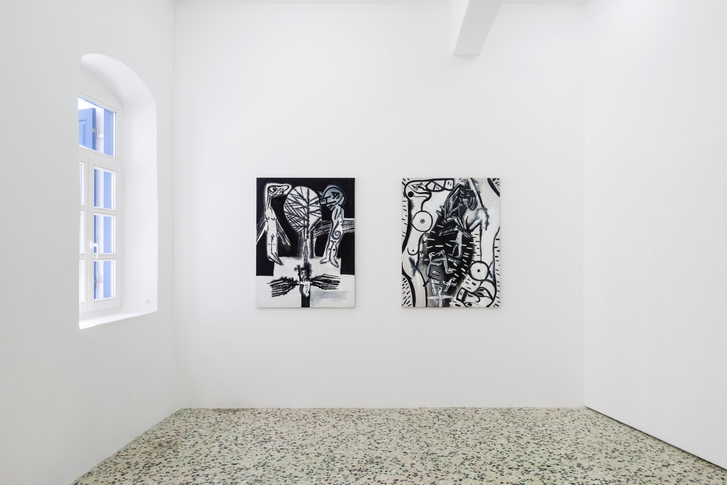 Installation view of Tobias Pils paintings exhibition