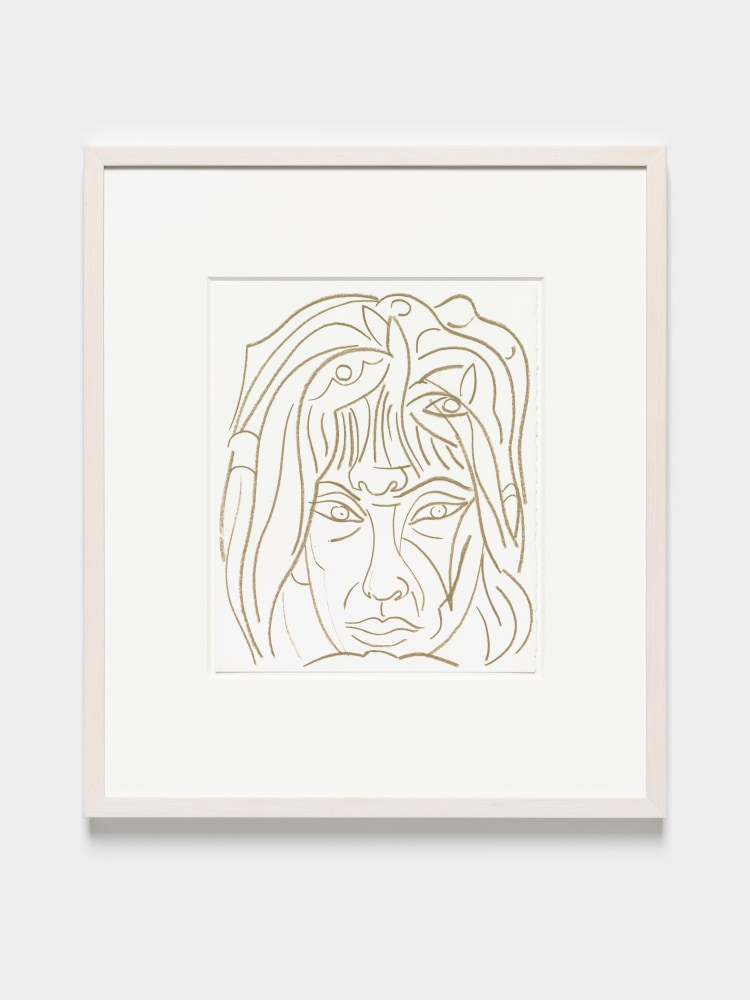 Thinker&amp;#39;s Mask

2024

Pastel pencil on paper

Sheet 30.5 x 25.5 cm / 12 x 10 in

Frame 52.5 x 45.5 x 4 cm / 20 3/4 x 18 x 1 1/2 in

&amp;copy; Steven Shearer