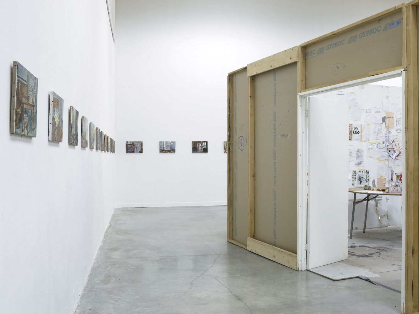 Installation view of works by Jean-Frédéric Schnyder
