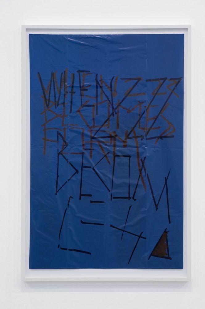 Installation view of sculptures by Matias Faldbakken