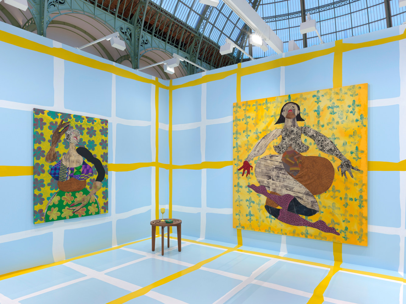 Installation view, Tschabalala Self, My House, Galerie Eva Presenhuber, Art Basel Paris, 2024