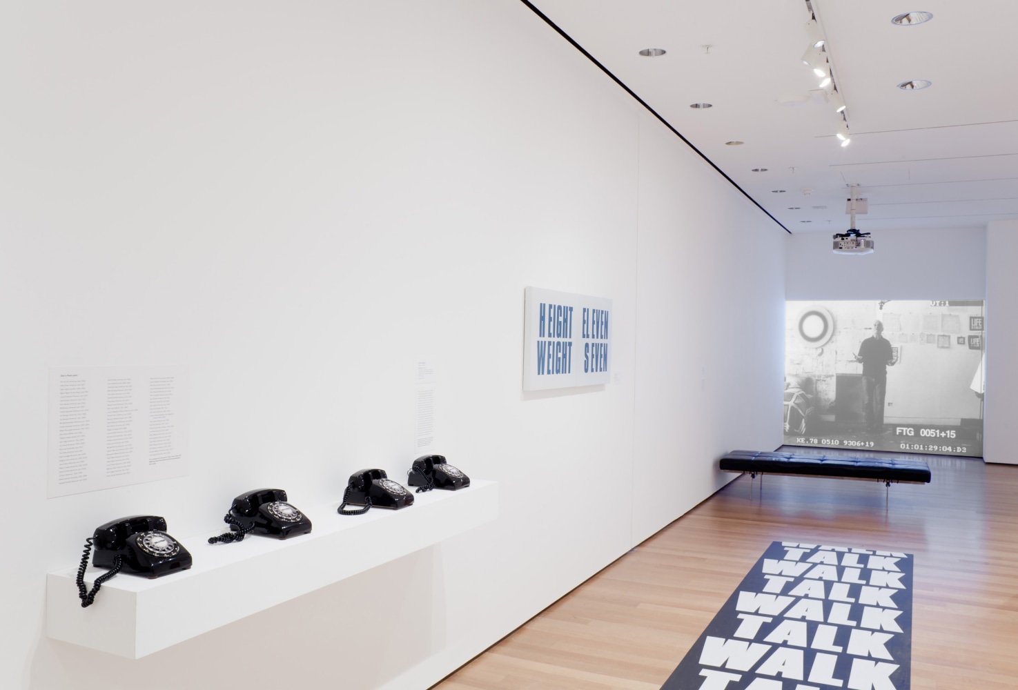Installation view of works by John Giorno