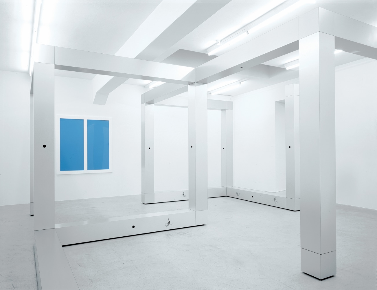 Installation view of Ugo Rondinone sculpture and installation exhibition