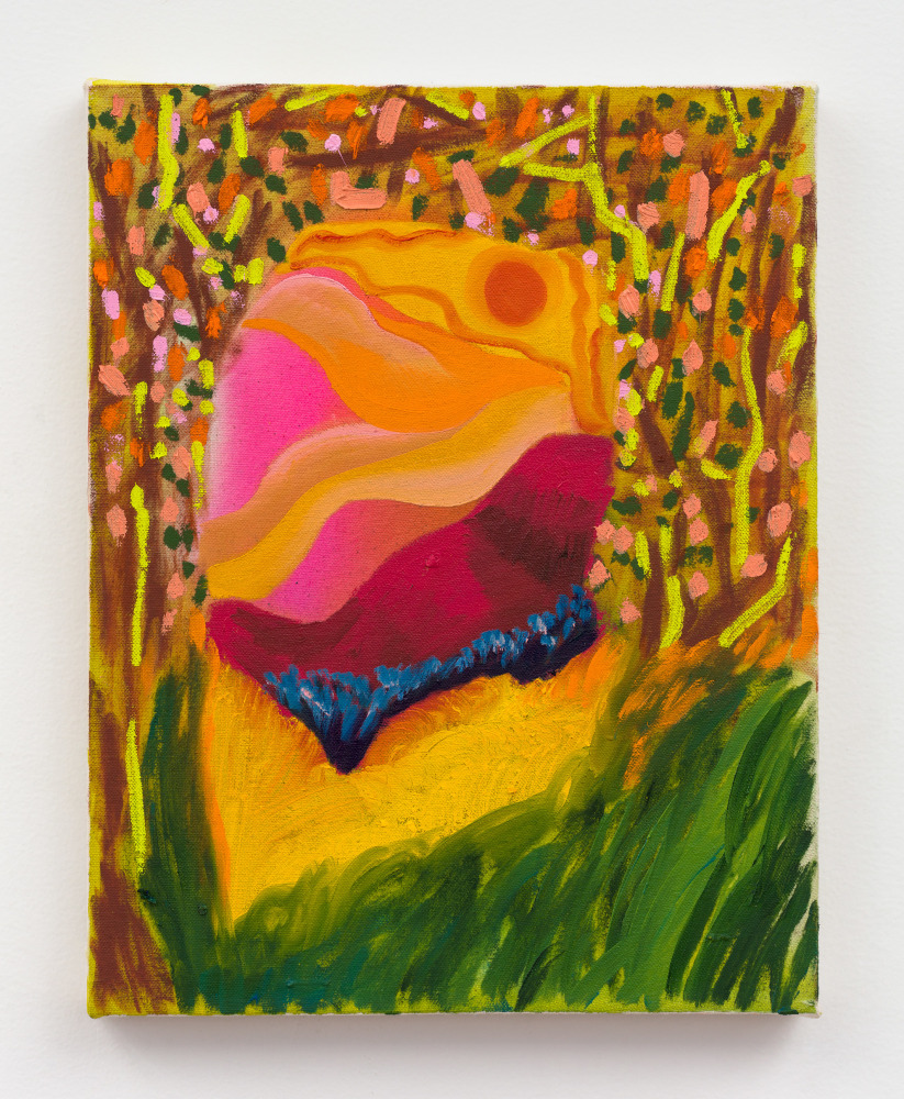 FOREFRONT  2020  Oil and acrylic on canvas  35.5 x 28 cm / 14 x 11 in