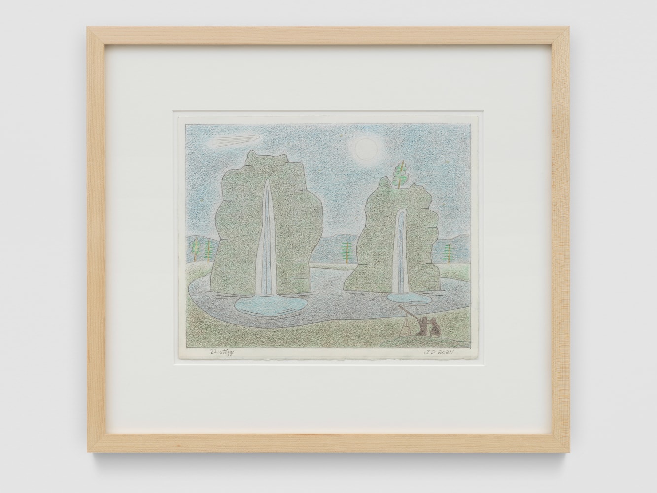 Destiny

2024

Colored pencil and graphite pencil on Arches hot press paper

Sheet 20.5 x 25.5 cm / 8 x 10 in

Frame 36 x 41 x 3 cm / 14 1/8 x 16 1/8 x 1 1/8 in

&amp;copy; John Dilg