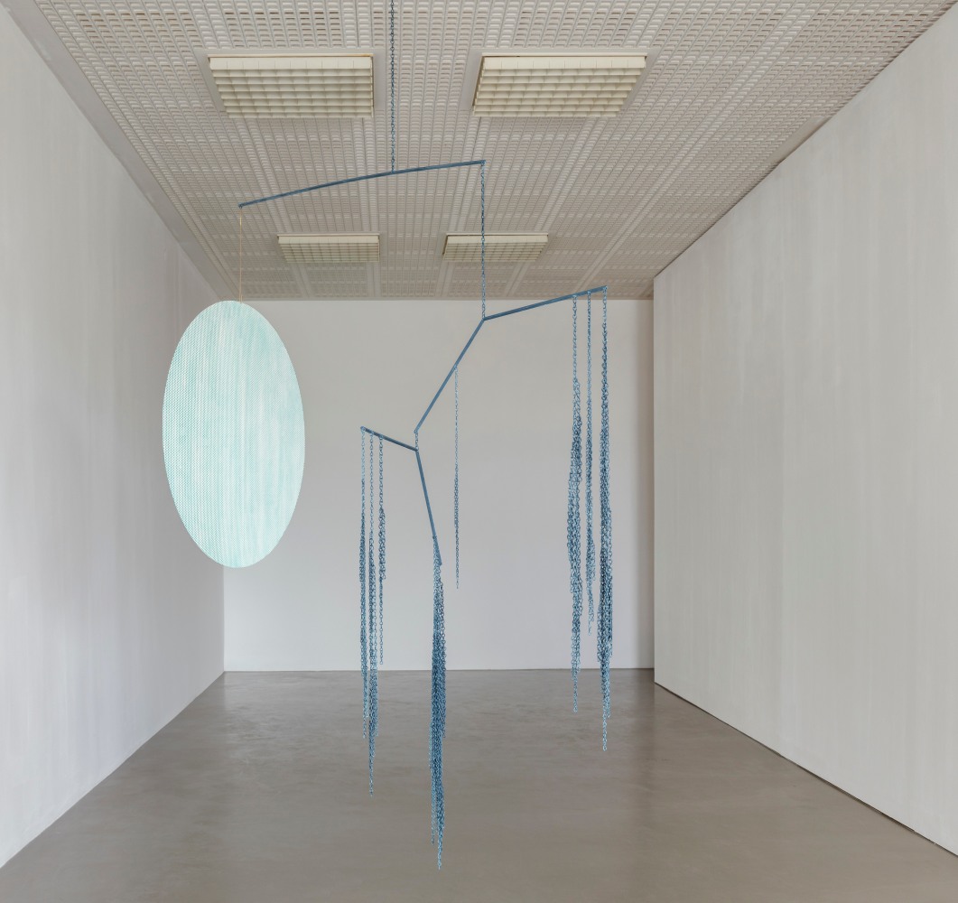 Installation view, Martin Boyce &amp;amp; Arrange Whatever Pieces Come Your Way, The Day Before Sewn into Sleep, Haubrok Foundation, Berlin, 2024&amp;nbsp;
