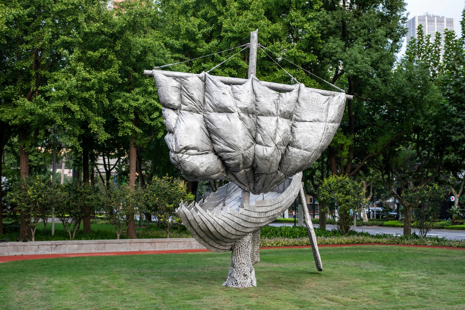 Installation view, Jean-Marie Appriou, Horizons, Shanghai Jing&amp;rsquo;An International Sculpture Project, Shanghai, 2023