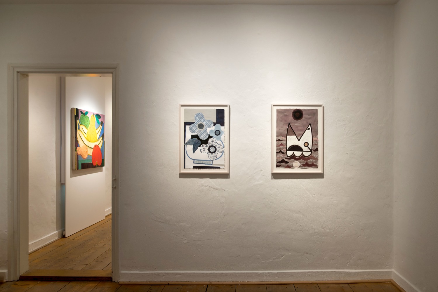 Installlation view, Austin Eddy, Vogel, Fisch und Farbe, Museum Penzberg &amp;ndash; Sammlung Campendonk, Penzberg, 2025