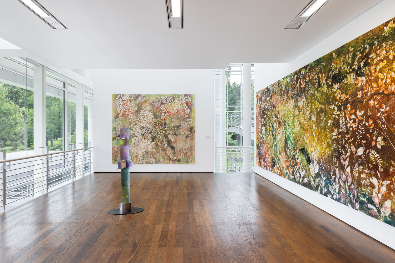 Installation view, Sam Falls, I Feel the Earth Whisper, Museum Frieder Burda, Baden-Baden, 2024