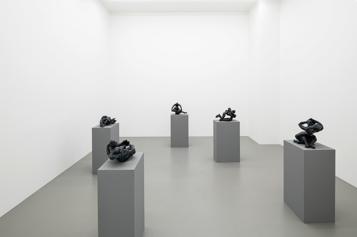 Installation view, Andrew Lord, a sculpture of my left hand and five embraces, Galerie Eva Presenhuber, Vienna, 2023