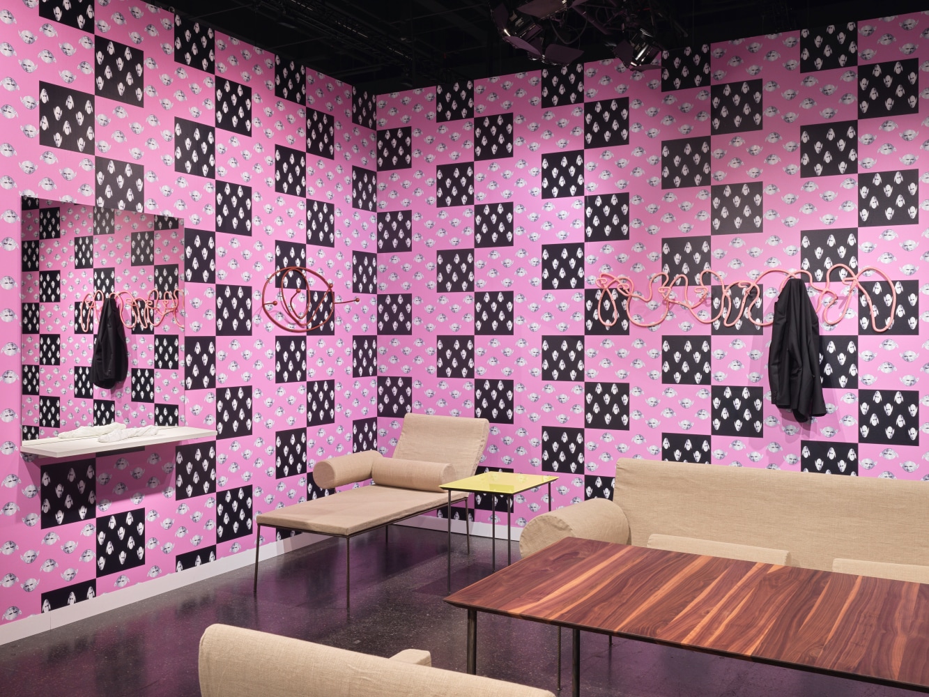 Installation view, Franz West, Furniture Works, Galerie Eva Presenhuber, Design Miami, Basel, 2024