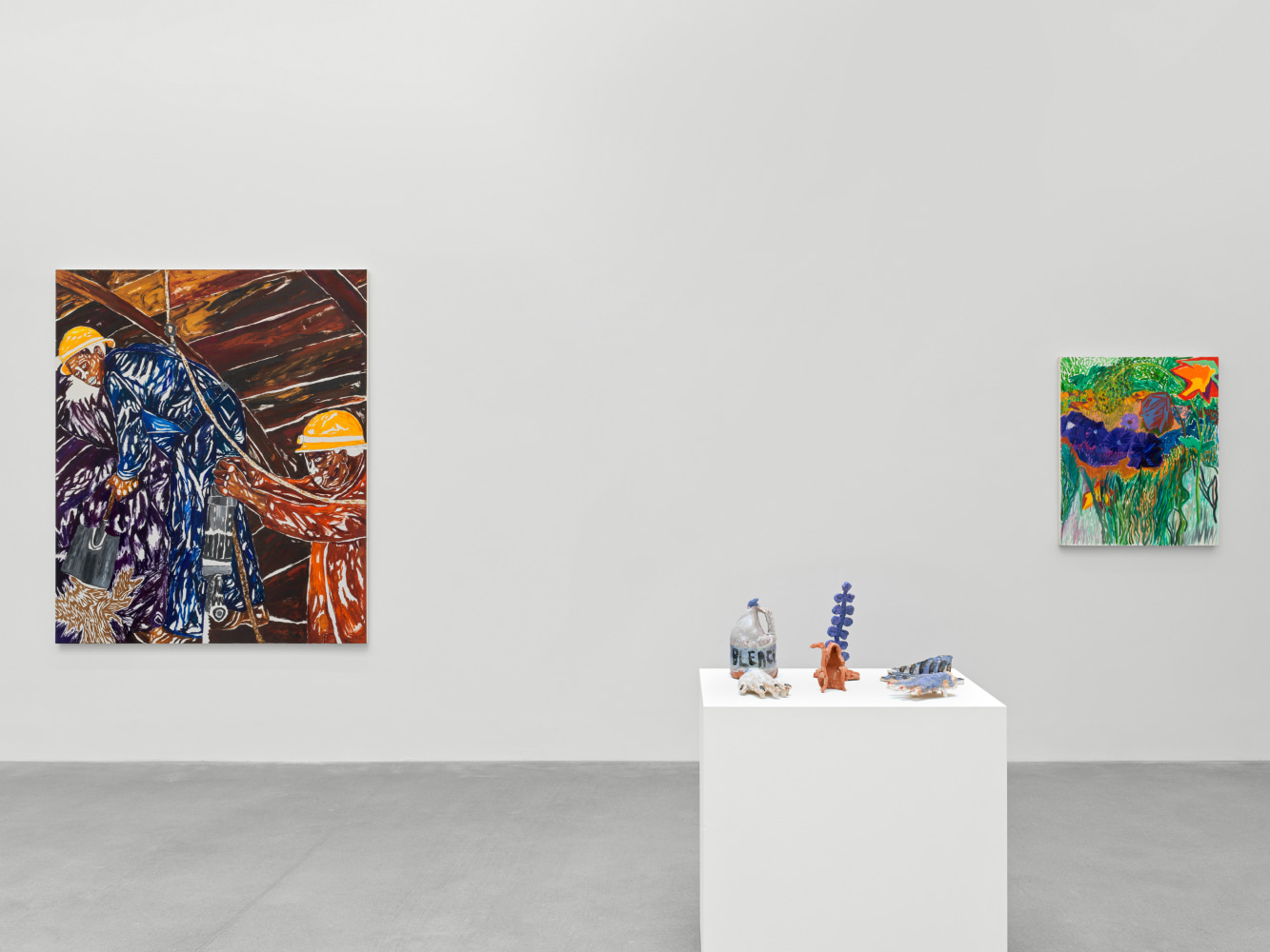 installation views of works by various artist