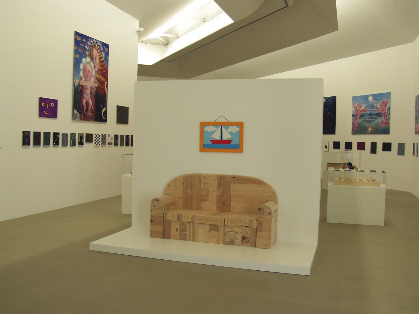 Installation view of works by Jean-Frédéric Schnyder