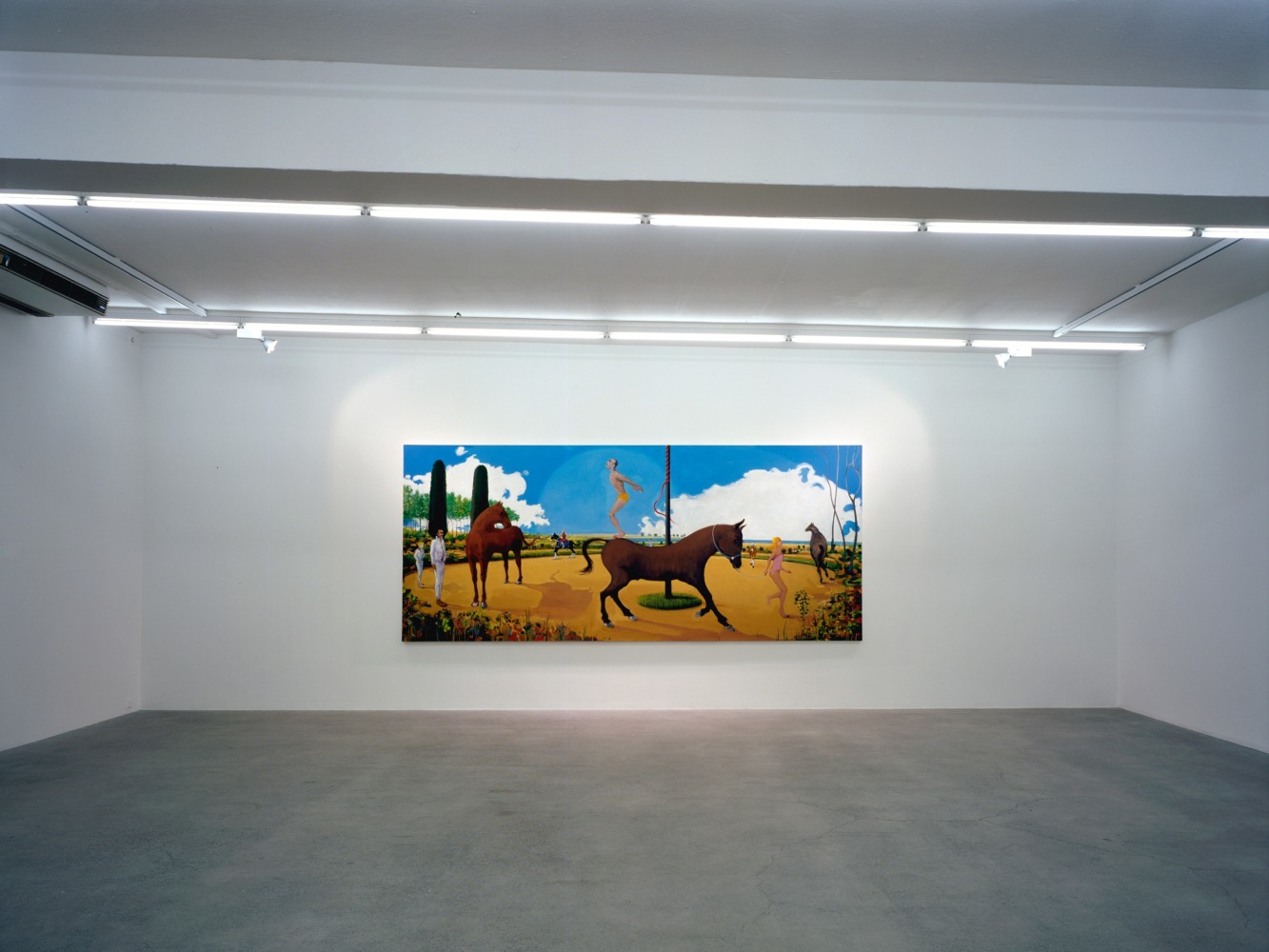 Installation view of Verne Dawson paintings exhibition