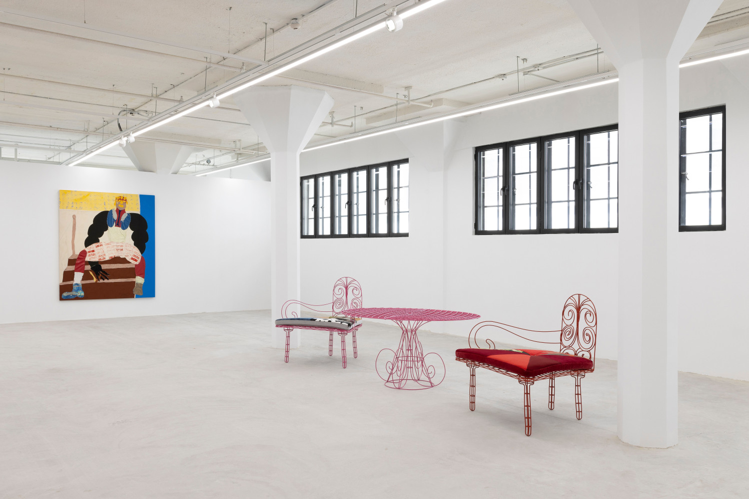 Installation view, Tschabalala Self, The Illusion of the Self, Longlati Foundation, Shanghai, 2025