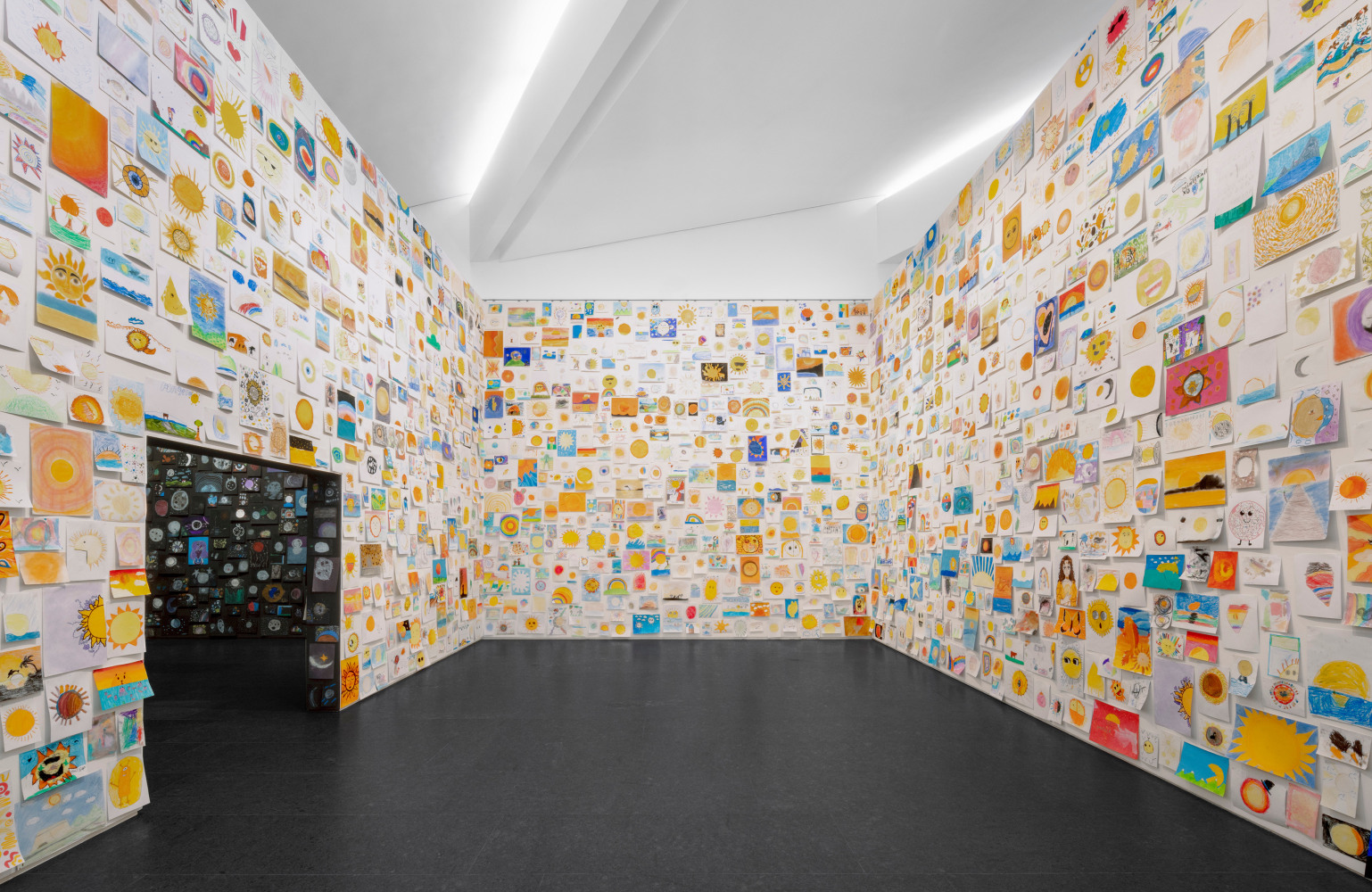 Installation view, Ugo Rondinone, long last happy, Arte Abierto, Mexico City, 2025