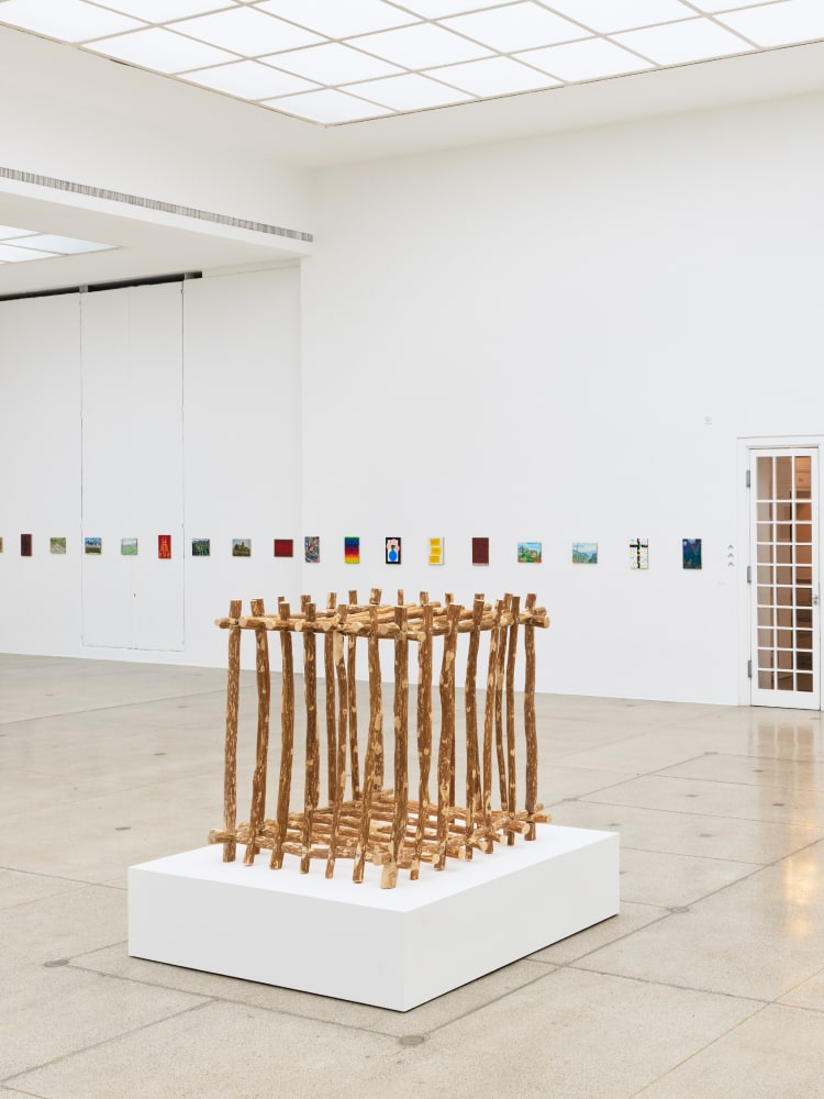 installation view of works by Jean-Frédéric Schnyder