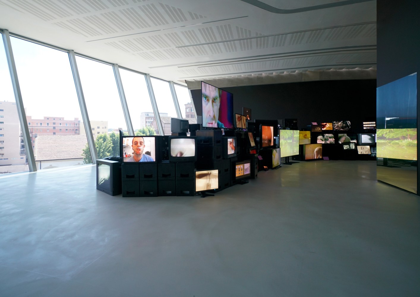 Installation view, Douglas Gordon,&amp;nbsp;Pretty much every film and video work from about 1992 until now&amp;rsquo;ish&amp;hellip;, MAXXI Museum, Rome, 2025