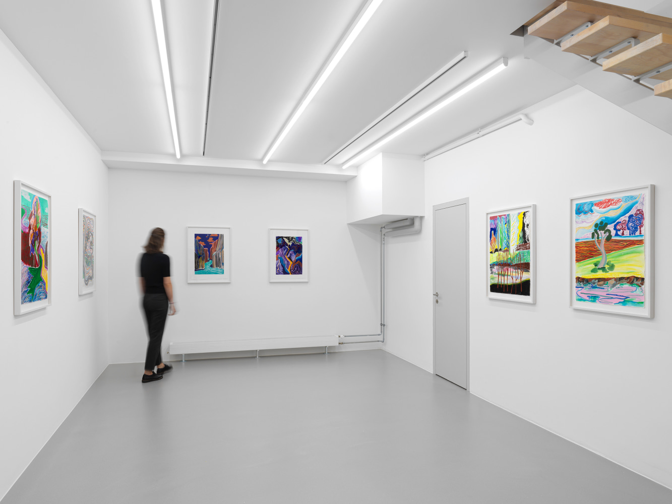 Exhibition View, Shara Hughes,&amp;nbsp;Day by Day by Day, Galerie Eva Presenhuber, Zurich, CH