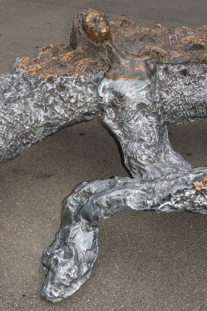 Installation view of sculpture by Jean-Marie Appriou