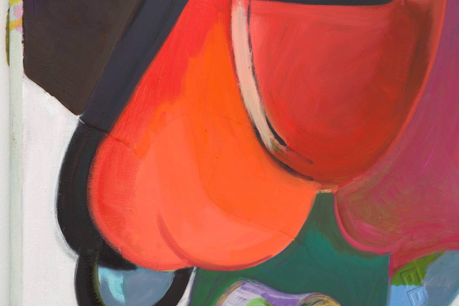 Detail of painting by Alex Hubbard