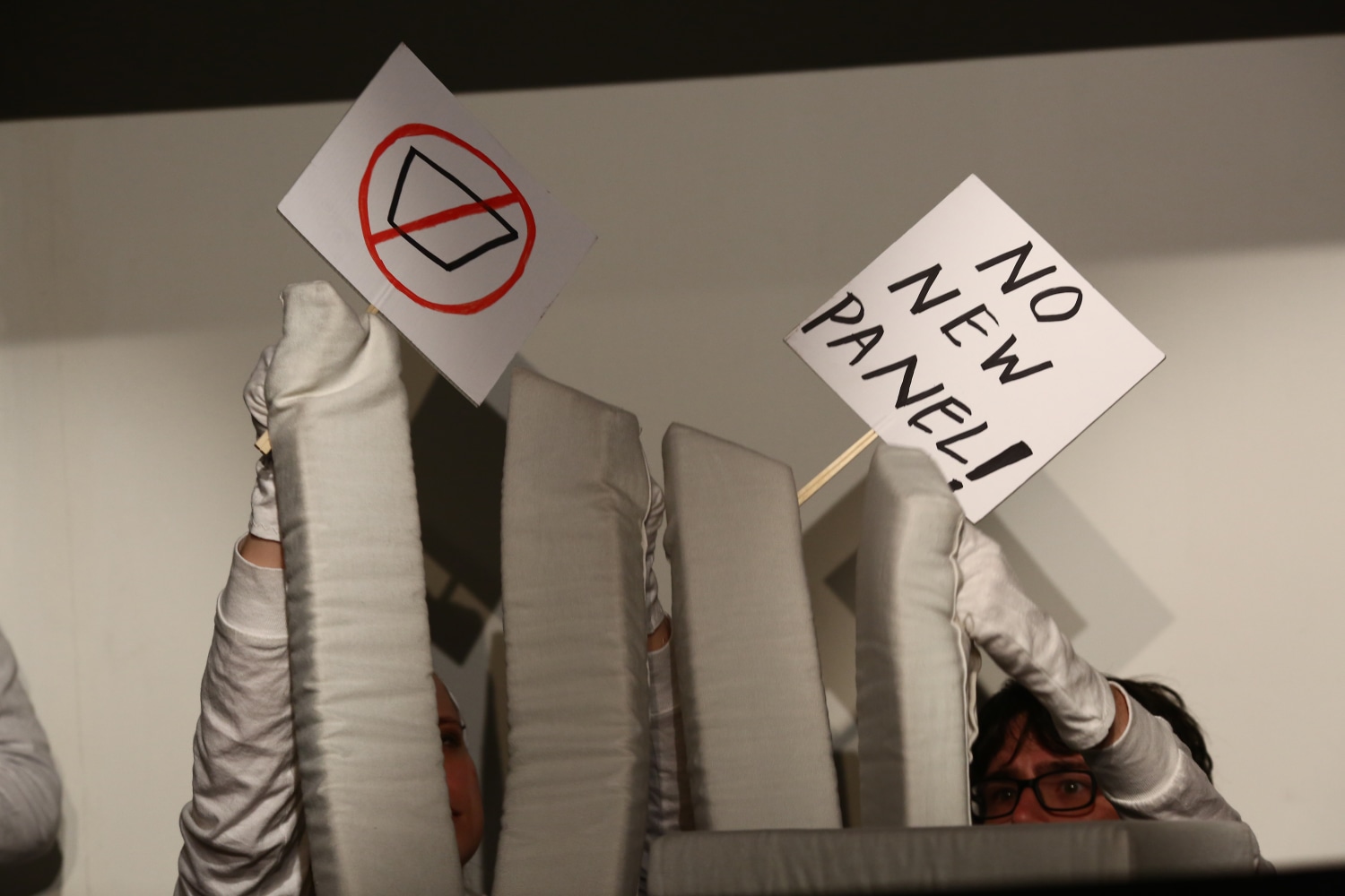 Installation view of performance by Wyatt Kahn