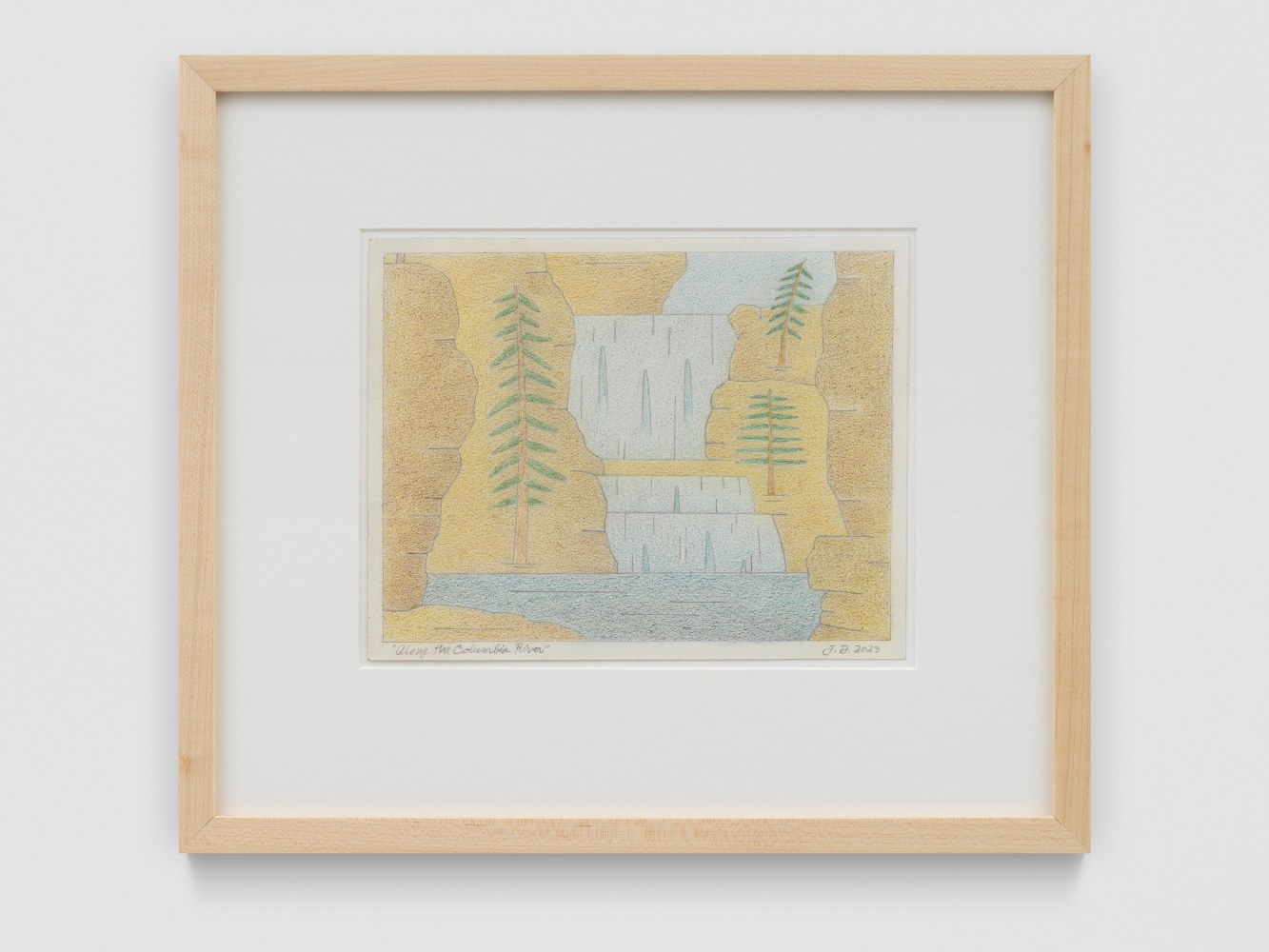 Along the Columbia River

2023

Colored Pencil on Arches paper

Sheet 18 x 23 cm / 7 x 9 in

Frame 33.5 x 38.5 x 3 cm / 13 1/4 x 15 1/8 x 1 1/8 in

&amp;copy; John Dilg