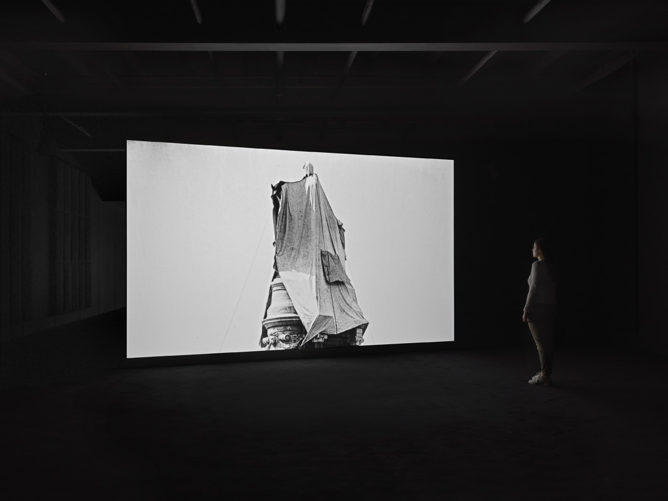 Installation view of works by Adam Pendleton