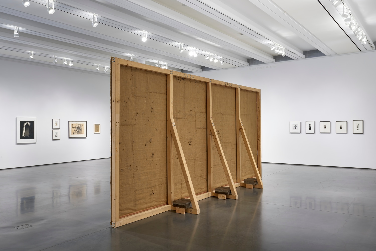 Installation view of works by various artists