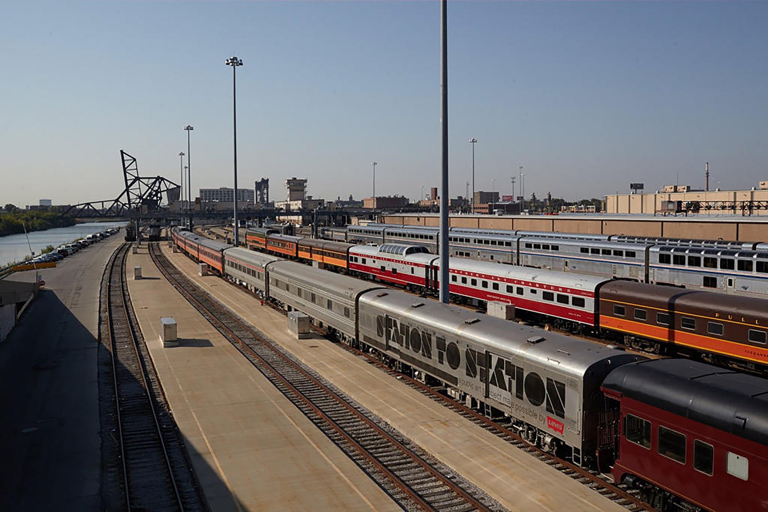 Installation view of living art installation by Doug Aitken