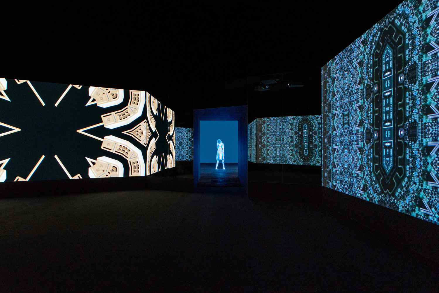Installation view of Works by Doug Aitken