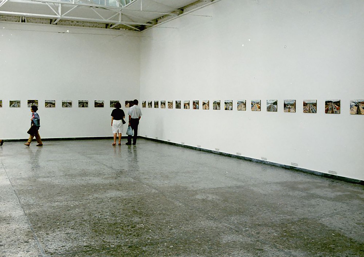 Installation view of paintings by Jean-Frédéric Schnyder