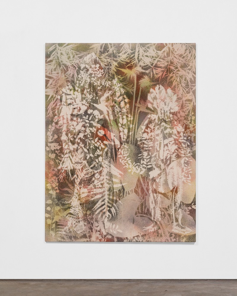 Sam Falls Mother Nature Brother Sister 2020–2021 Pigment on canvas