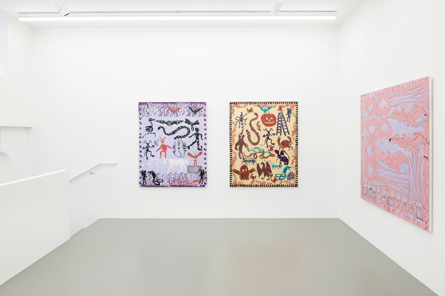 Installation view, Josh Smith, Studio News, Galerie Eva Presenhuber, Vienna, 2024