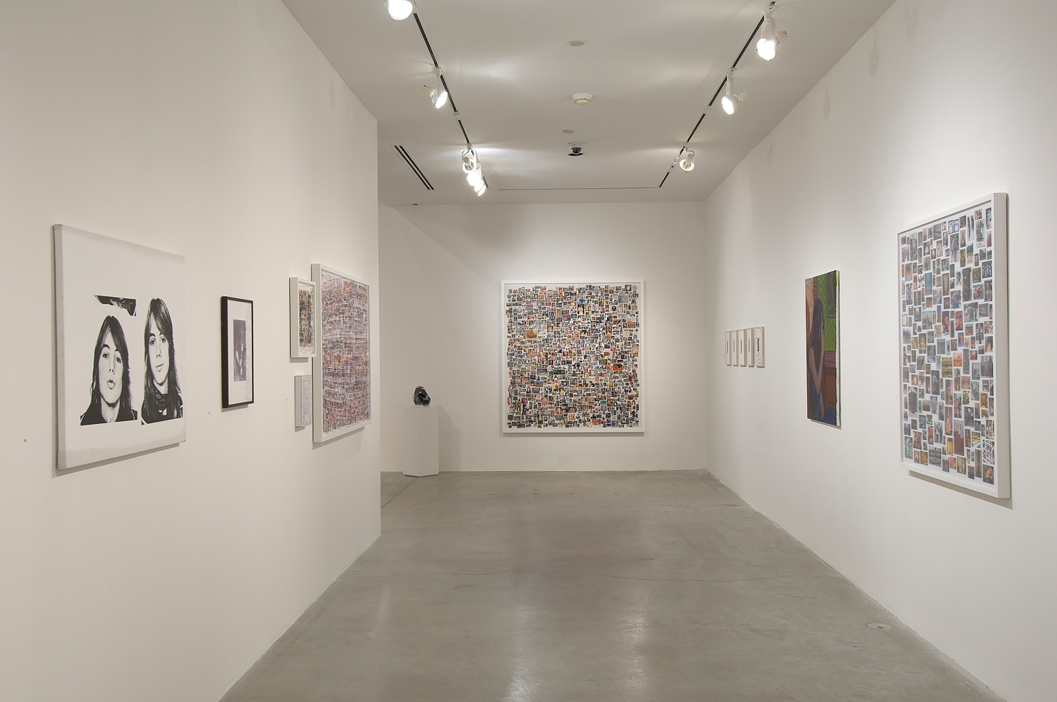 Installation view of works by Steven Shearer