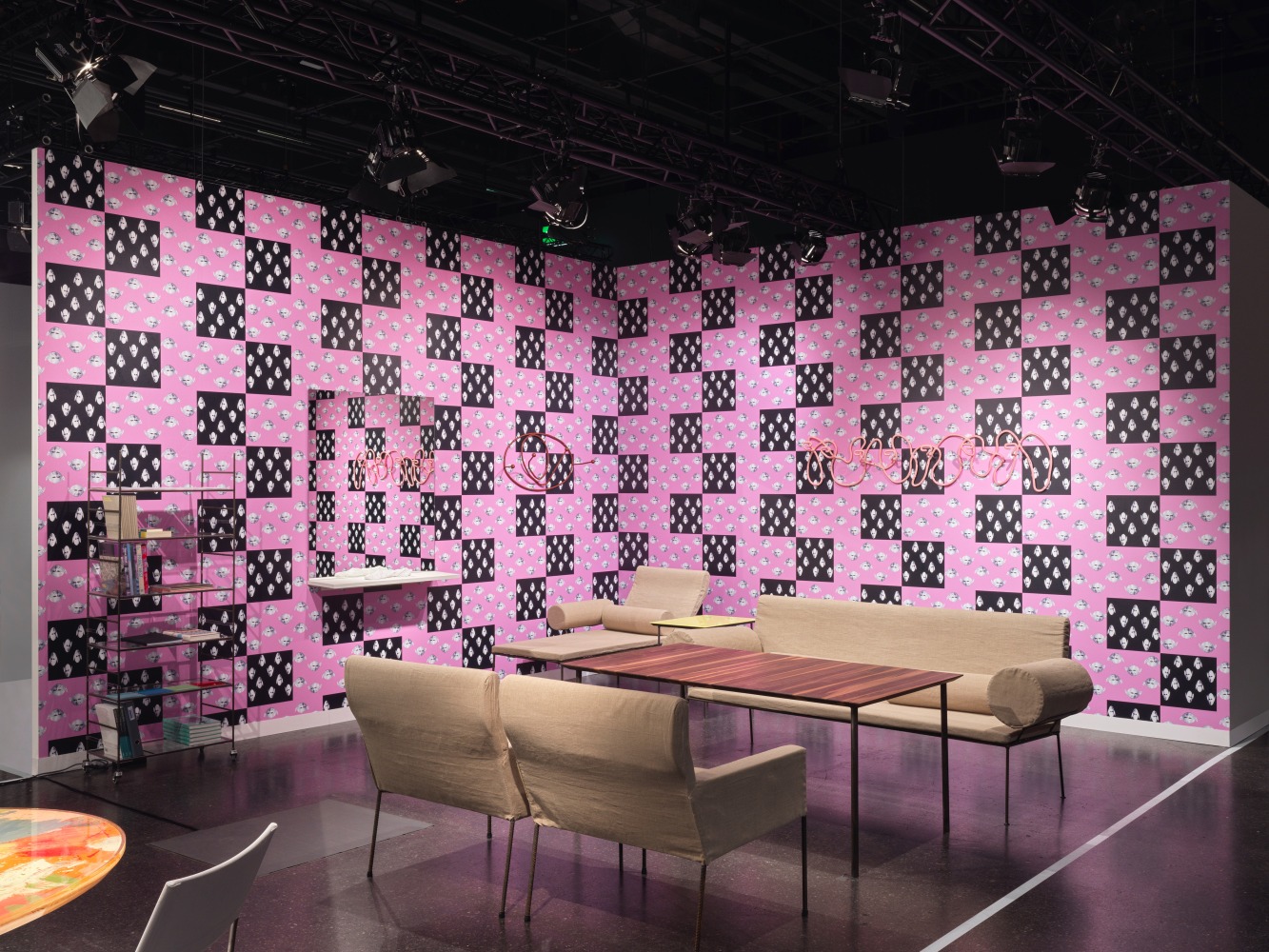 Installation view, Franz West, Furniture Works, Galerie Eva Presenhuber, Design Miami, Basel, 2024