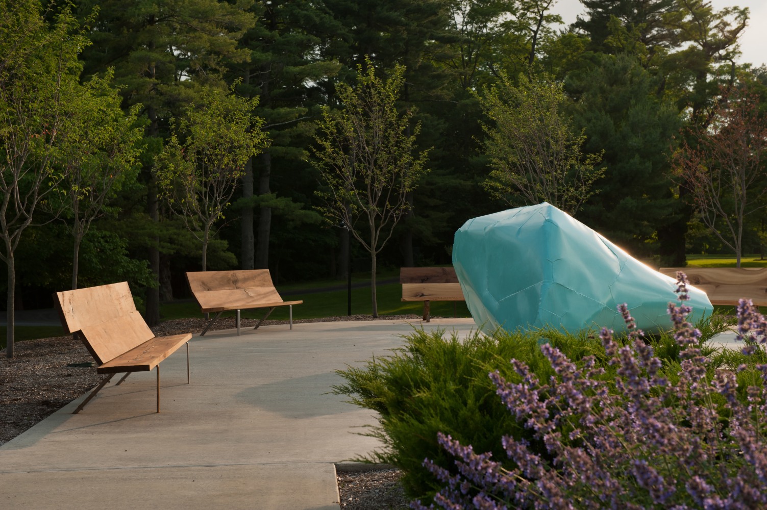 Installation view of sculptures by Mark Handforth