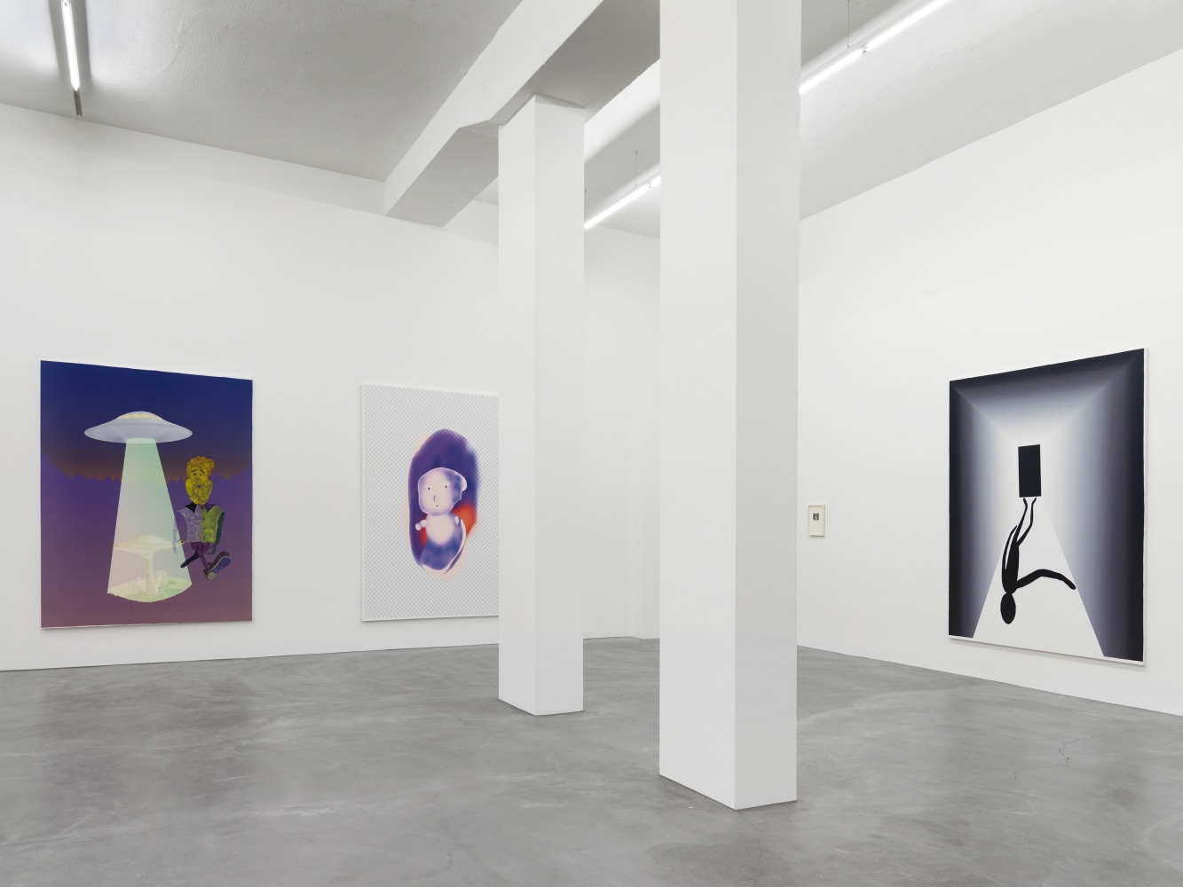 Installation view of Michael Williams paintings exhibition