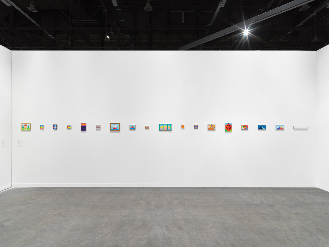 Installation view of paintings by Jean-Frédéric Schnyder